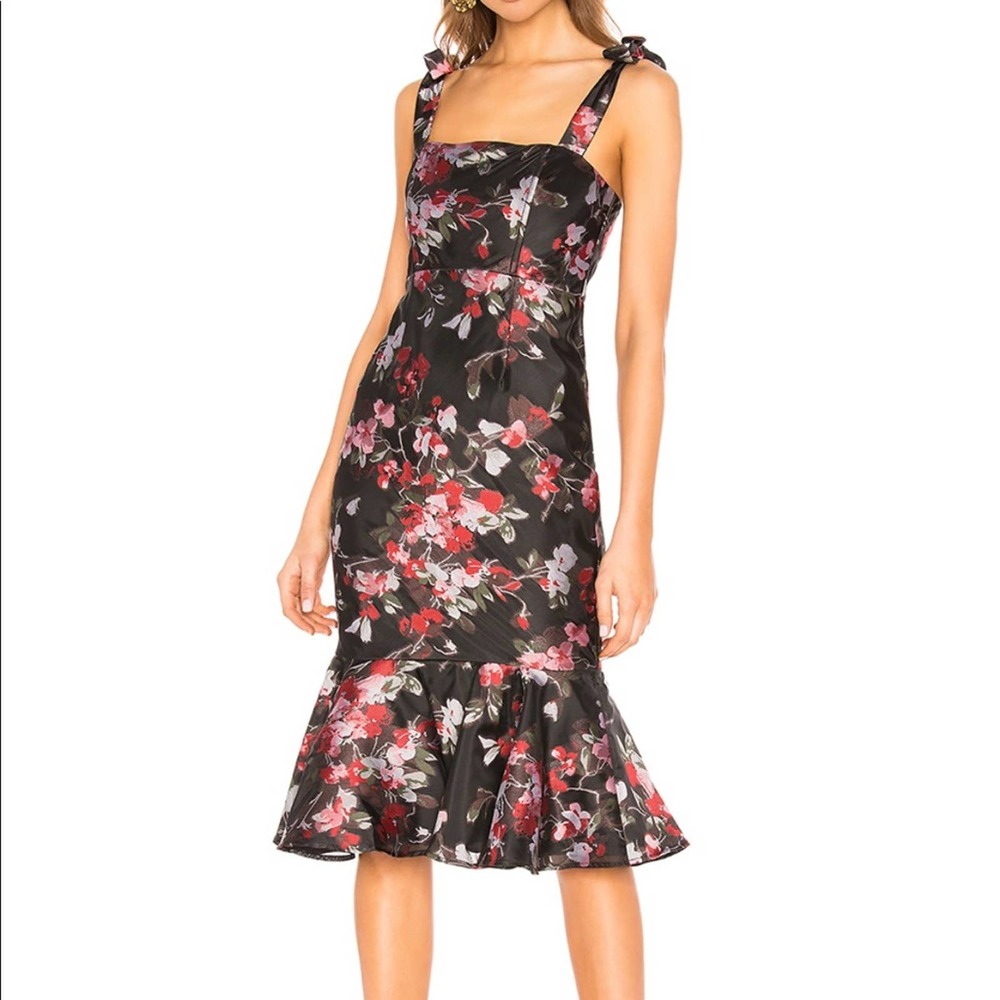 LPA Zelmira Midi Dress Floral Revolve XS